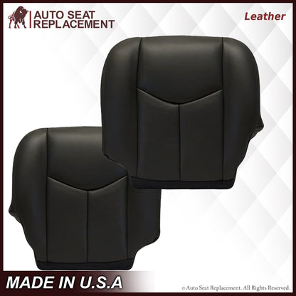 2003-2007 GMC Sierra Seat Cover in Dark Gray: Choose Leather or Vinyl