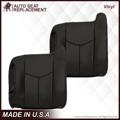 2003-2007 GMC Sierra Seat Cover in Dark Gray: Choose Leather or Vinyl