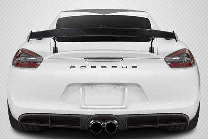 2014-2023 Porsche Cayman Carbon Creations GT4 Look Carbon Fiber Rear Wing