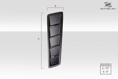 Universal Duraflex Race Hood Louver Vents - 2 Piece