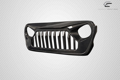 2018-2025 Jeep Wrangler Carbon Creations Predator Carbon Fiber Grille