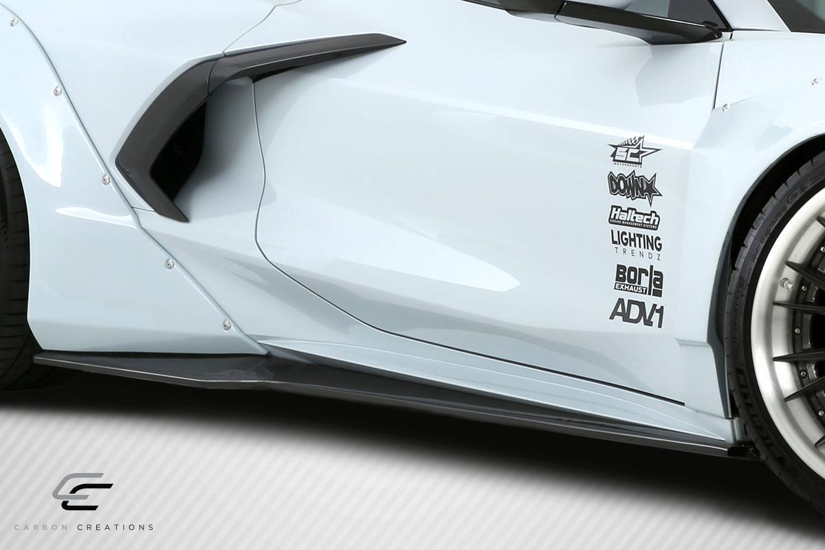 2020-2025 Chevrolet Corvette Carbon Creations Gran Veloce Carbon Fiber Side Skirts