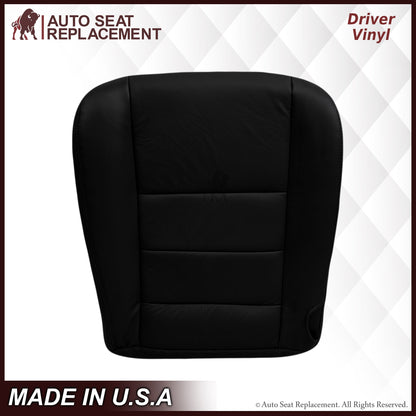 2003-2007 Ford F250/F350/F450/F550 Lariat Seat Cover in Black: Choose Leather or Vinyl