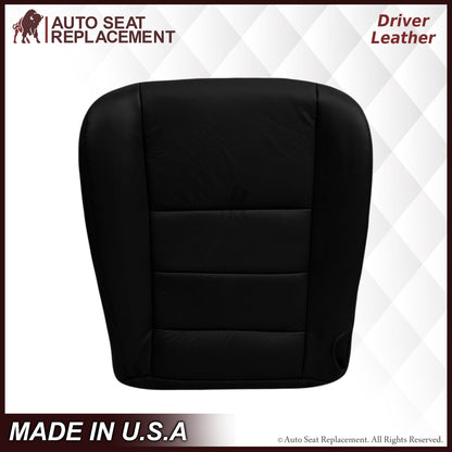 2003-2007 Ford F250/F350/F450/F550 Lariat Seat Cover in Black: Choose Leather or Vinyl