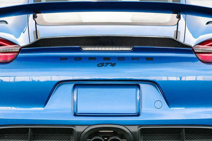 2014-2016 Porsche Cayman Carbon Creations GT4 Ducktail Carbon Fiber Rear Wing