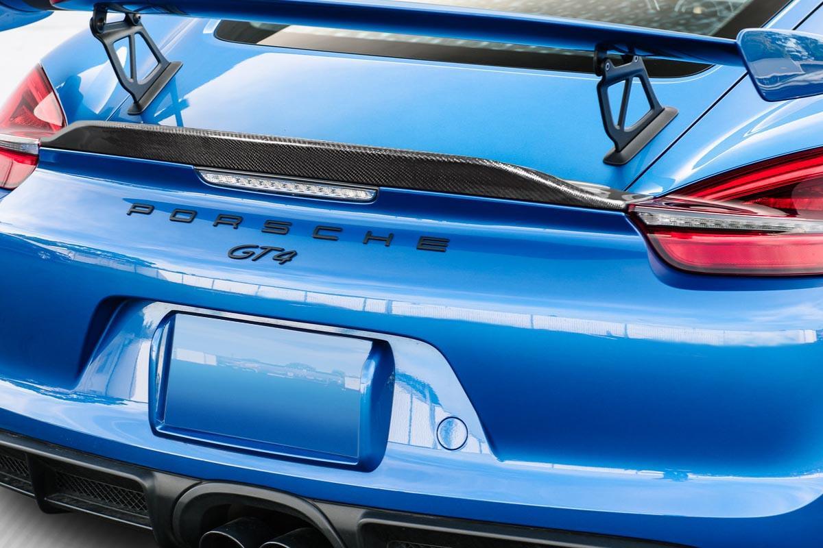 2014-2016 Porsche Cayman Carbon Creations GT4 Ducktail Carbon Fiber Rear Wing
