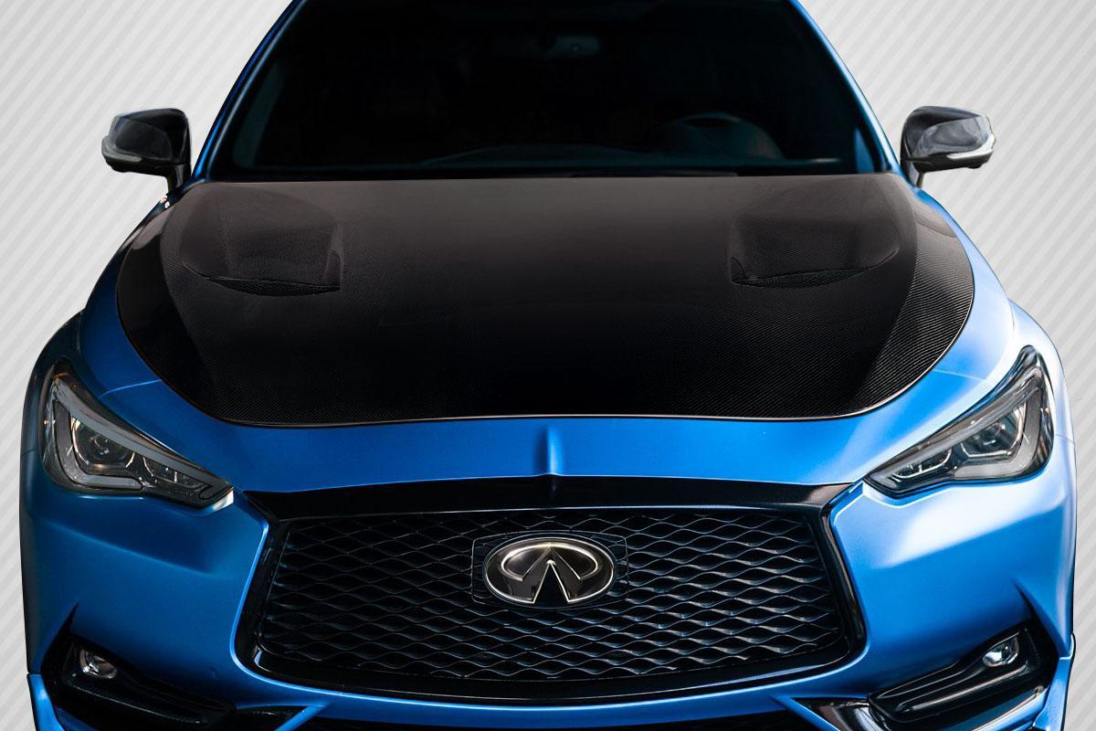 2016-2022 Infiniti Q60 Carbon Creations TS1 Carbon Fiber Hood