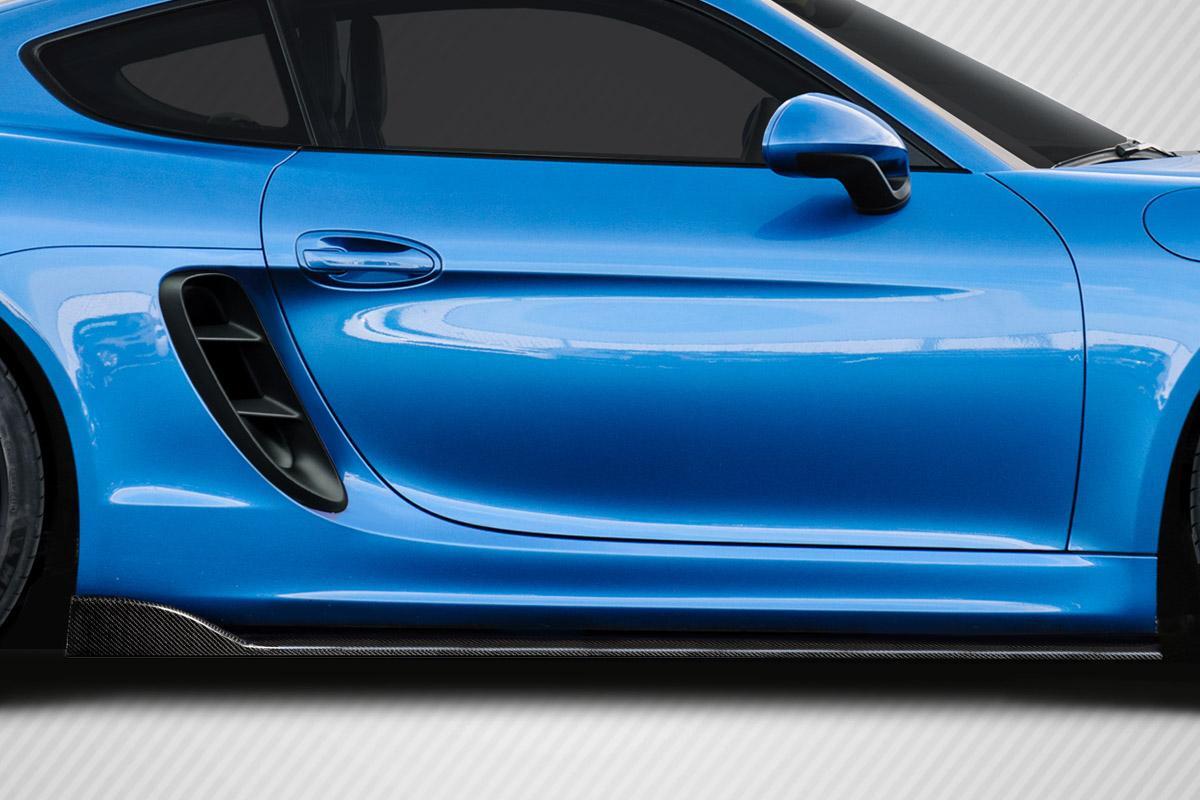 2014-2016 Porsche Cayman Carbon Creations Max Carbon Fiber Side Skirts