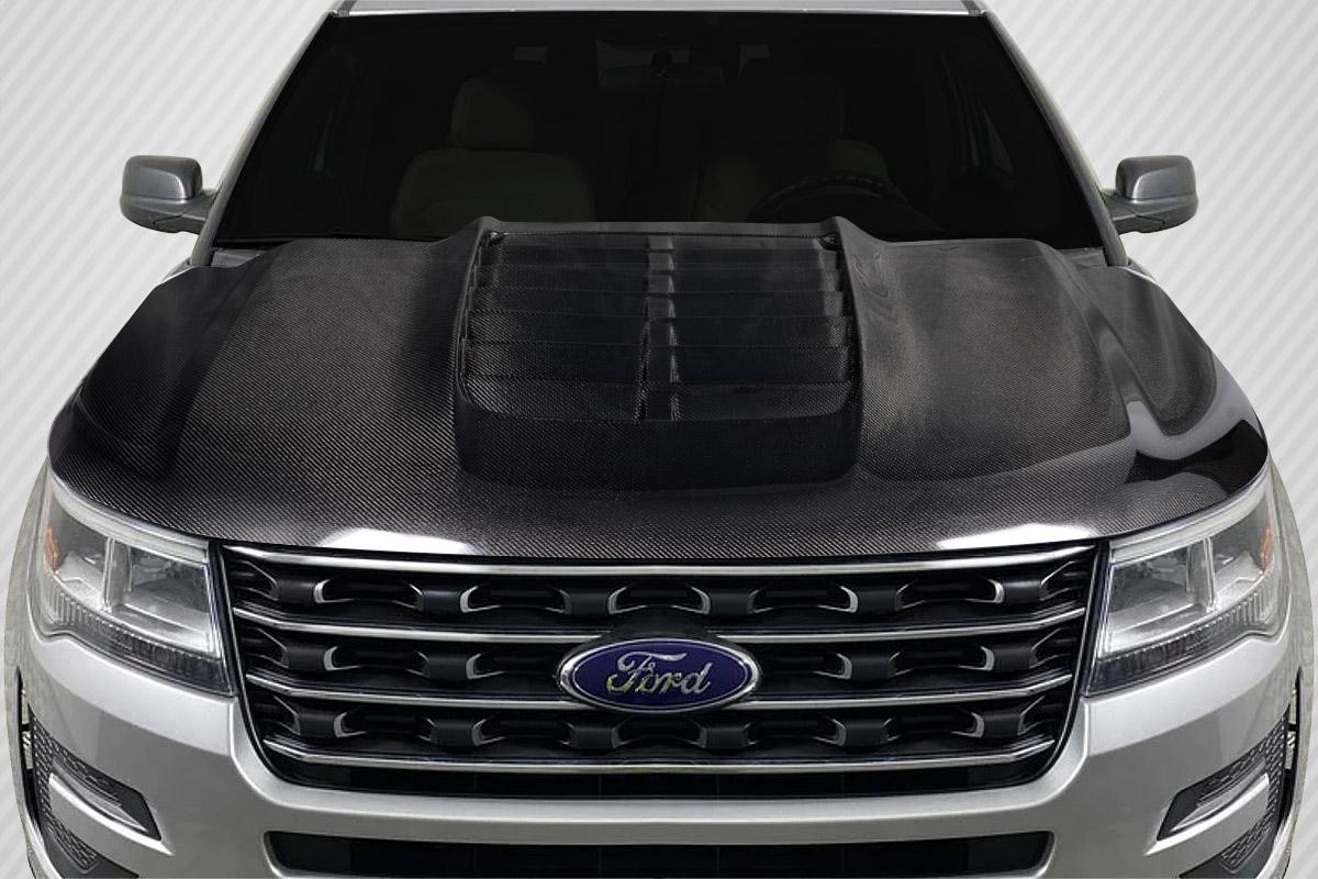 2016-2019 Ford Explorer Carbon Creations GT500 Carbon Fiber Hood