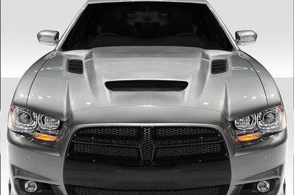 2011-2014 Dodge Charger Duraflex Hellcat Redeye Look Hood