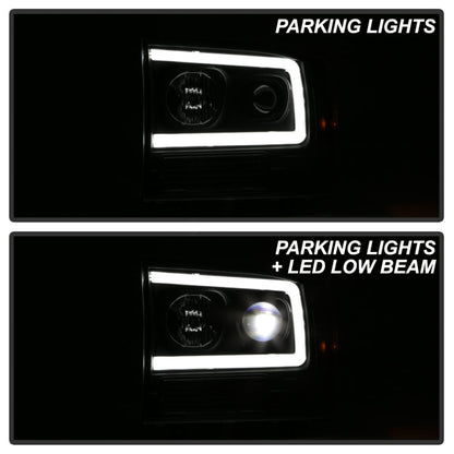 SPYDER Ford F-250 99-04/Excursion 00-04 1 Piece LED Headlights - Black PRO-YD-FF25099V2PL-BK 5088062