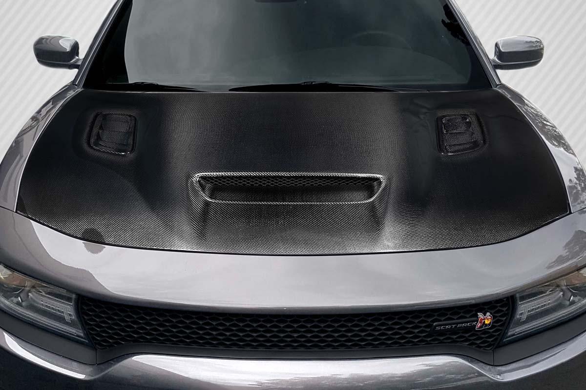 2015-2023 Dodge Charger Carbon Creations Hellcat Redeye Look Carbon Fiber Hood
