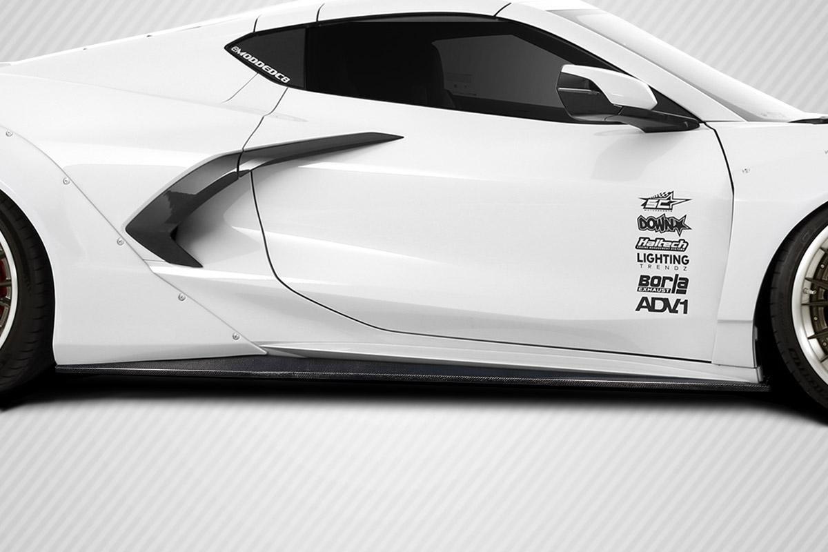 2020-2025 Chevrolet Corvette Carbon Creations Gran Veloce Carbon Fiber Side Skirts