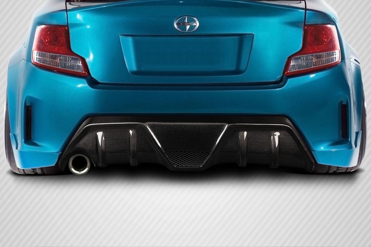 2011-2013 Scion TC Carbon Creations Boss Carbon Fiber Rear Lip