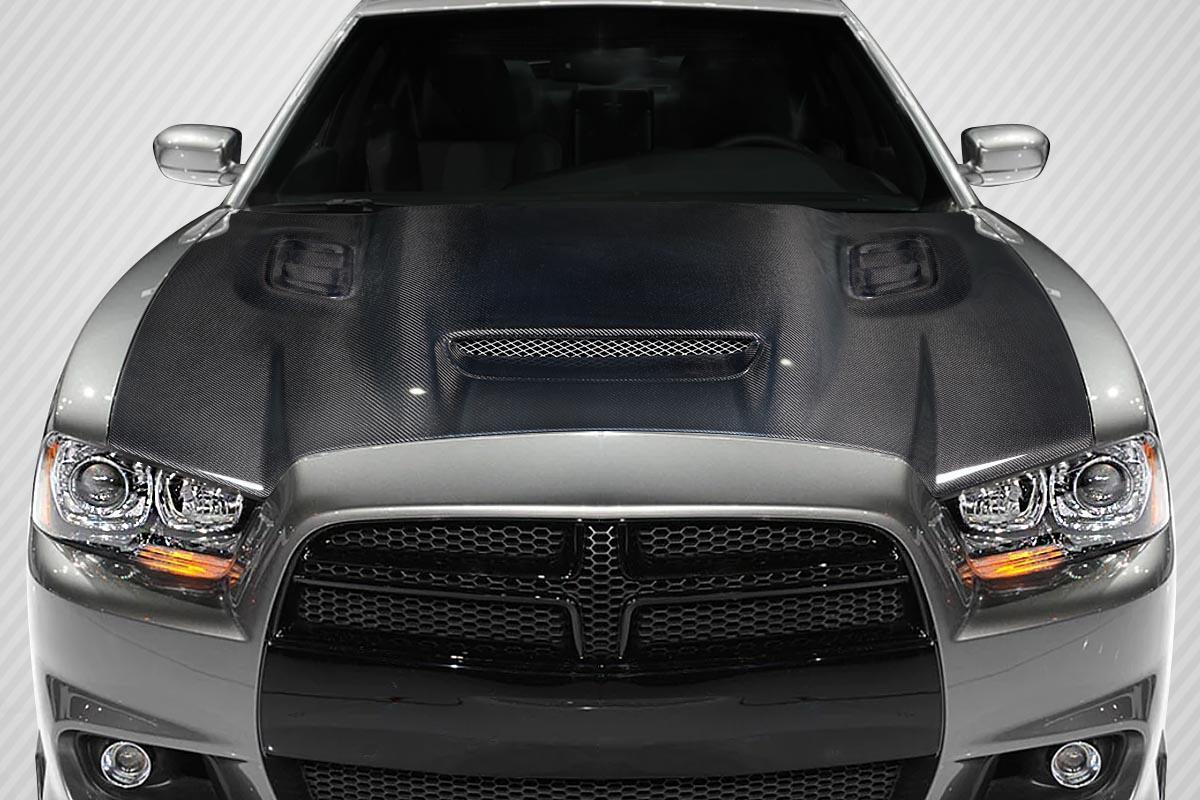 2011-2014 Dodge Charger Carbon Creations Hellcat Redeye Look Carbon Fiber Hood