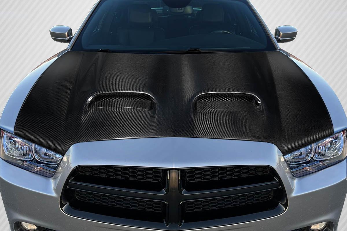 2011-2014 Dodge Charger Carbon Creations Redeye Look Carbon Fiber Hood