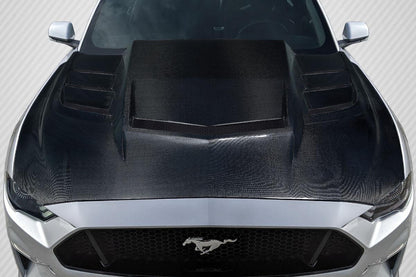 2018-2023 Ford Mustang Carbon Creations Interceptor Carbon Fiber Hood
