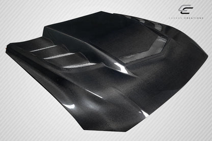 2018-2023 Ford Mustang Carbon Creations Interceptor Carbon Fiber Hood