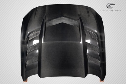 2018-2023 Ford Mustang Carbon Creations Interceptor Carbon Fiber Hood