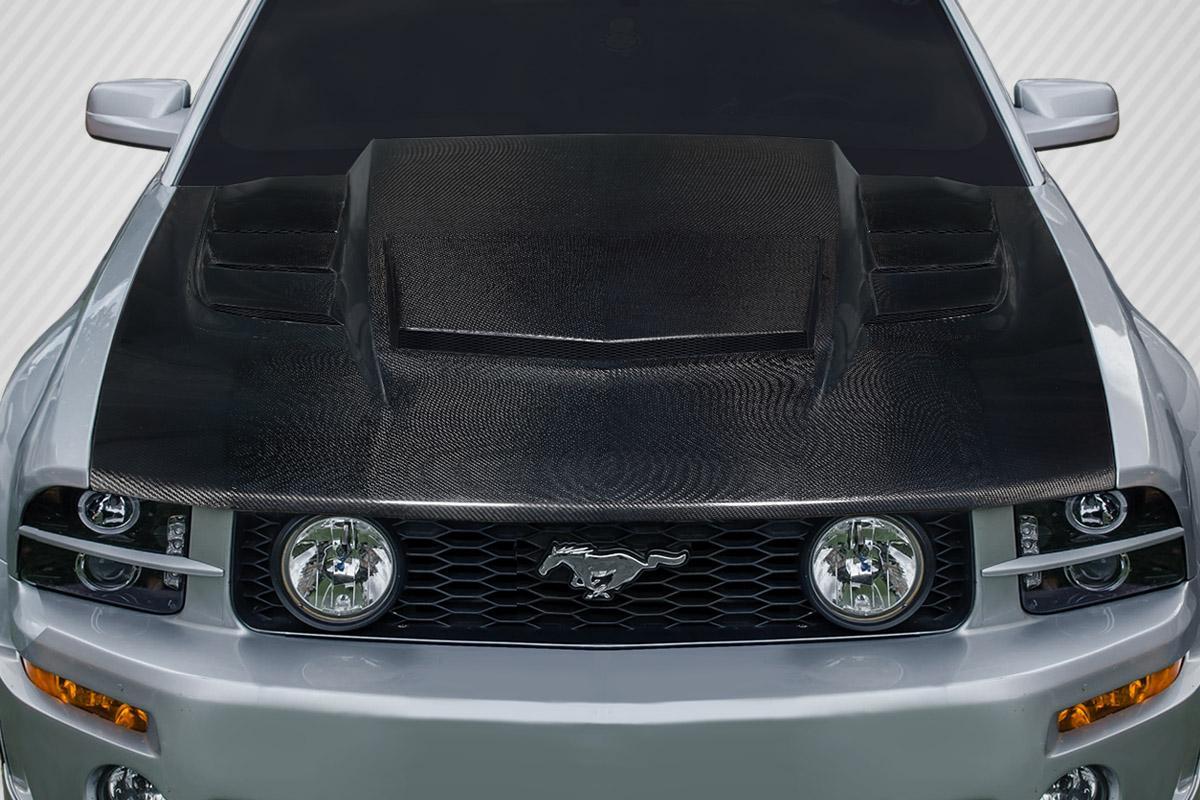 2005-2009 Ford Mustang Carbon Creations Interceptor Carbon Fiber Hood