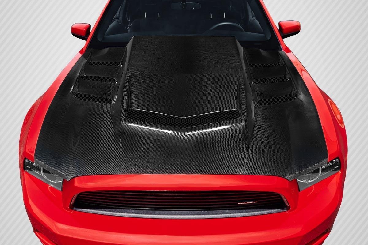 2013-2014 Ford Mustang Carbon Creations Interceptor Carbon Fiber Hood
