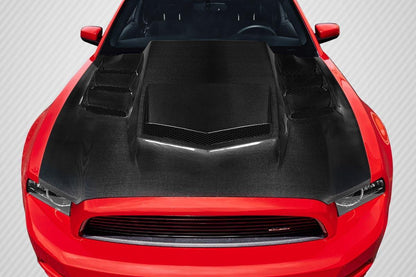2013-2014 Ford Mustang Carbon Creations Interceptor Carbon Fiber Hood