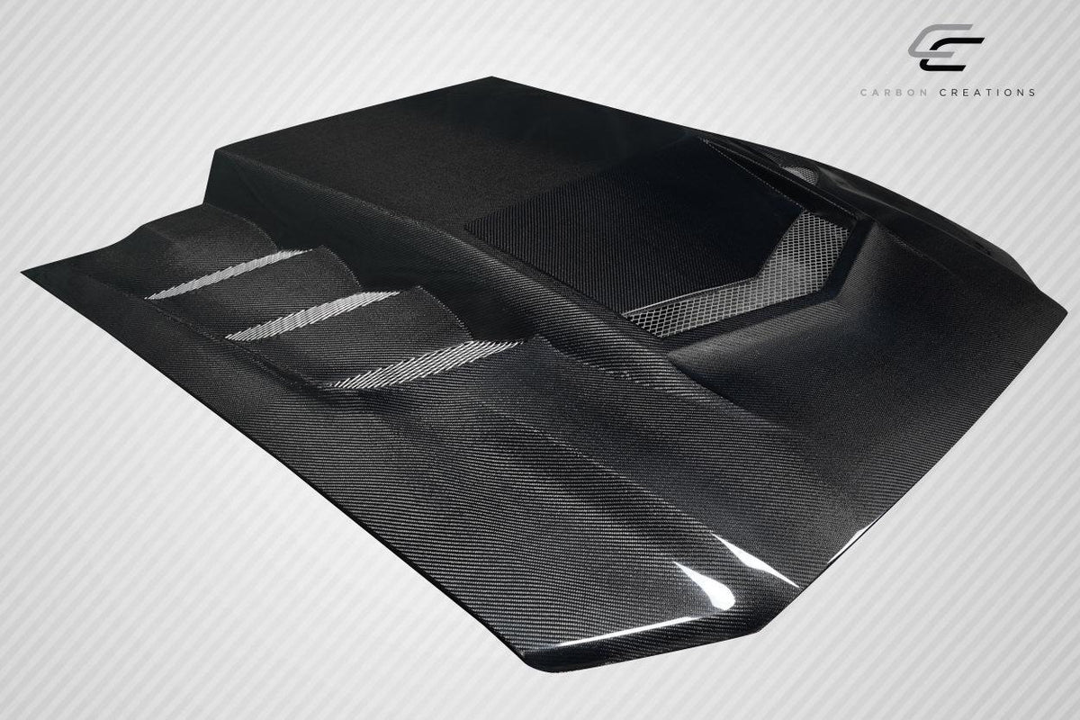 2013-2014 Ford Mustang Carbon Creations Interceptor Carbon Fiber Hood