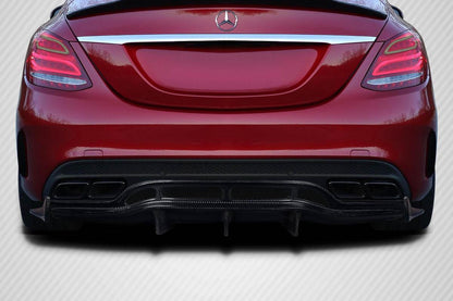 2015-2020 Mercedes C Class Carbon Creations Weaver Carbon Fiber Rear Lip