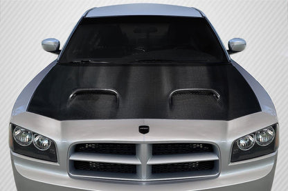 2006-2010 Dodge Charger Carbon Creations Hellcat v2 Carbon Fiber Hood