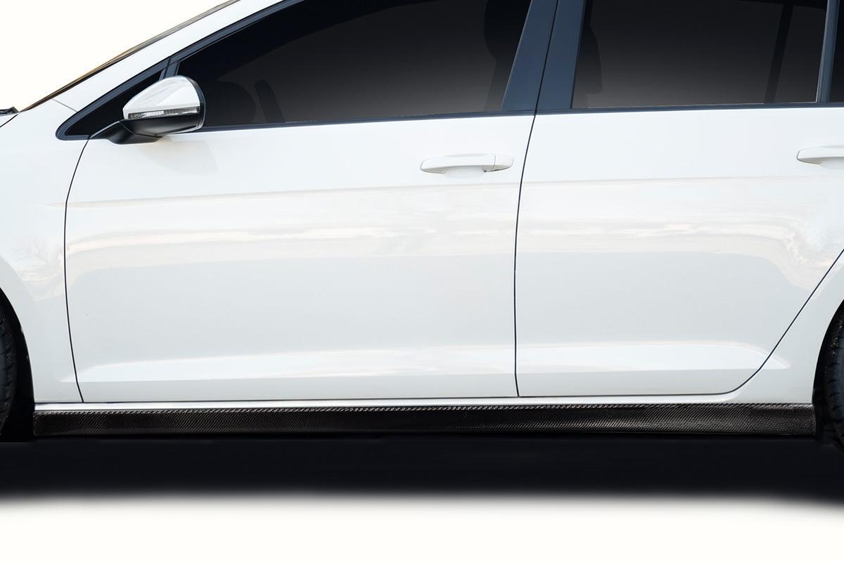 2015-2021 Volkswagen Golf Carbon Creations Silk Carbon Fiber Side Skirts
