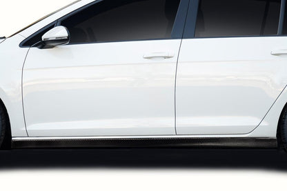 2015-2021 Volkswagen Golf Carbon Creations Silk Carbon Fiber Side Skirts
