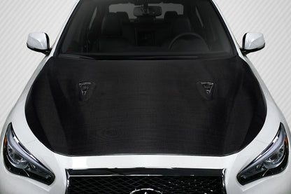 2014-2023 Infiniti Q50 Carbon Creations GTR Look Carbon Fiber Hood