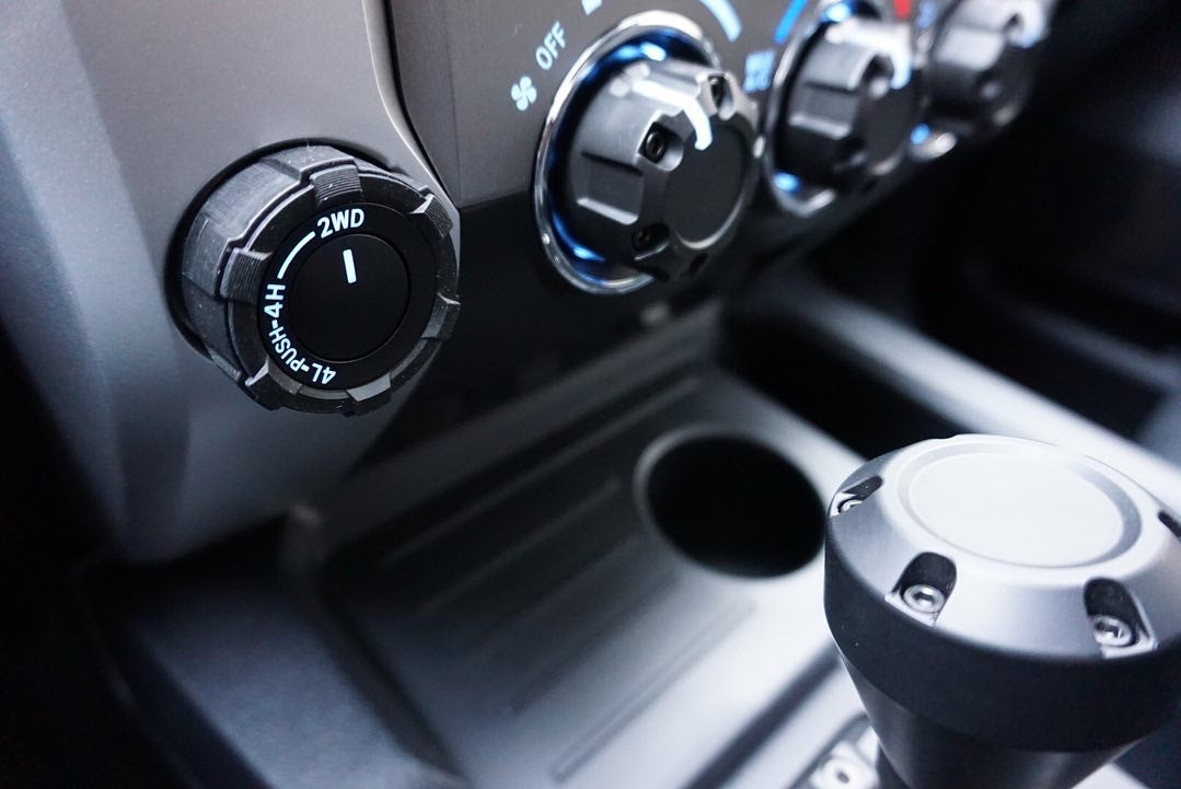 Start Button Ring + 4x4 Knob (2016-2023 Tacoma / 2020-2021 Tundra) - BLACK