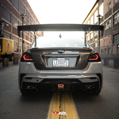 JDMuscle [15-21 WRX/STI] OE Style Vacuum-Infused Carbon Fiber Trunk w/ Garnish *Special Order*No Cancellation*
