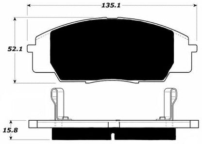 Porterfield Brake Pads for 2004 HONDA S 2000