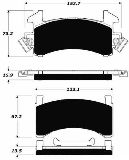 Porterfield Brake Pads for 1982 CADILLAC SEVILLE