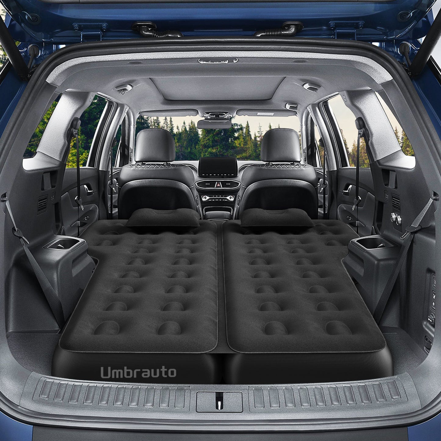 Umbrauto Thickened  SUV Back Trunk Air Mattress 3.0,Black