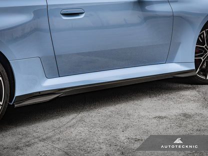 AutoTecknic Dry Carbon Fiber Side Skirt Extension Set - BMW G87 M2