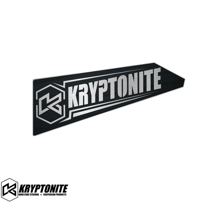 Kryptonite Upper Control Arm Stainless Logo Plates | 2011–2026 Chevy/GMC 2500HD/3500HD