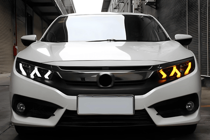 Honda Civic X Lambo Style LED Headlights (2017 - 2020)