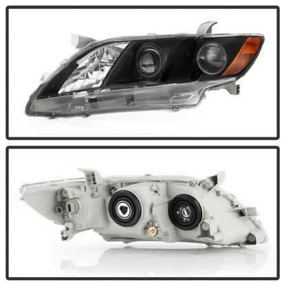 SPYDER xTune 07-09 Toyota Camry Halogen OEM Headlights - Black (HD-JH-TCAM08-AM-BK) 9943225