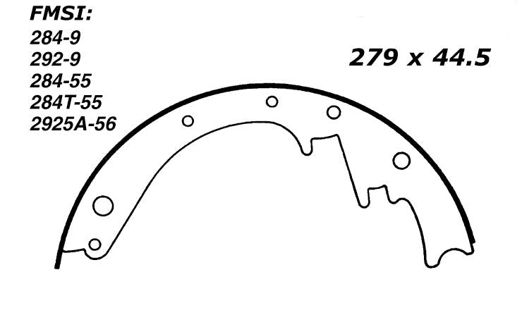 Porterfield Brake Shoes for 1960 CHEVROLET CORVETTE
