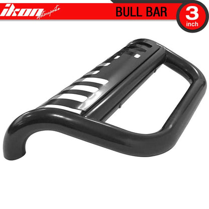 2007-2014 Silverado Sierra 2500 3500HD 3" Tublar Black Bull Bar Steel