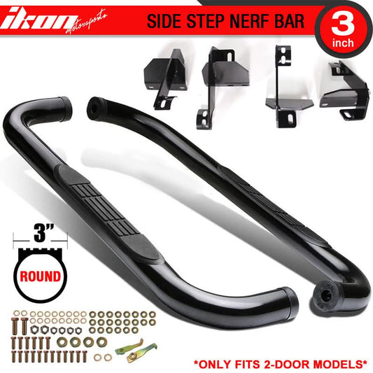 2007-2018 Jeep Wrangler 2 Door Side Running Boards