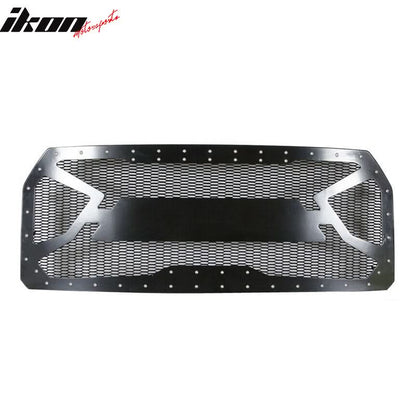 Fits 15-22 Ford F-150 Black Front Bumper Mesh Grille Guards