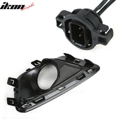 2015-2022 Chevy Colorado GMC Canyon Black Fog Lights Lamps ABS Pair