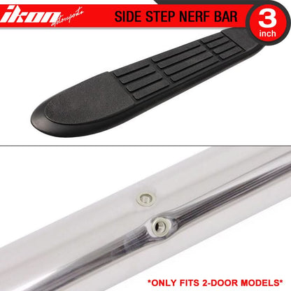 2007-2018 Jeep Wrangler 2 Door Side Running Boards