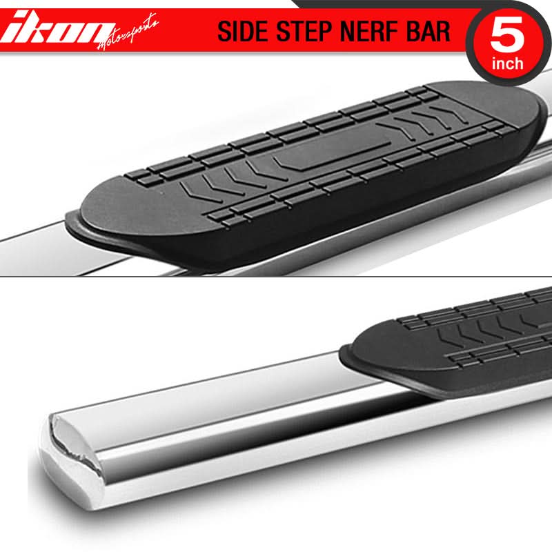 2015-2022 Ford F-150 Super Cab 5'' Oval Running Boards Stainless