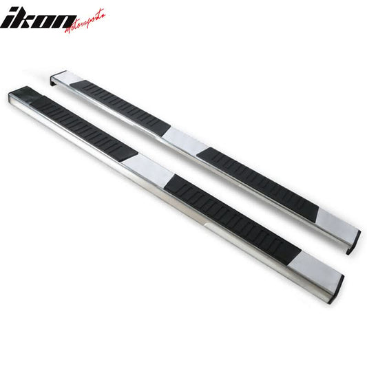 2015-2022 Ford F150 F250 Super Cab Silver 6" Running Board Aluminum