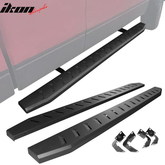1999-2016 Ford F-250 F-350 New R Style Black Running Boards Iron Steel